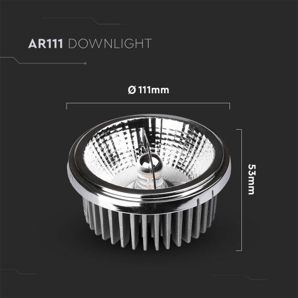 LED Podhledové bodové svítidlo LED/20W/230V 6400K pr. 11 cm lesklý chrom