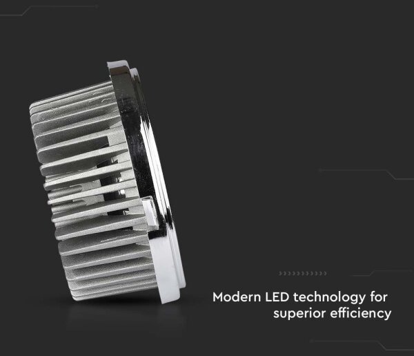 LED Podhledové bodové svítidlo LED/20W/230V 6400K pr. 11 cm lesklý chrom