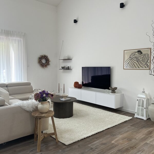 Ayyildiz, Kusový koberec Life Shaggy 1500 cream, 60x110, bílá, ložnice