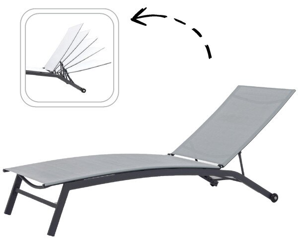 Lehátko PURE šedé ANH0860