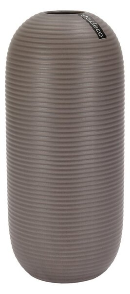 Keramická váza světle hnědá 30cm
