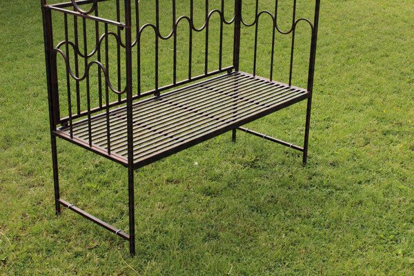 Zahradní pergola s lavicí WILLOW hnědá GOM1456