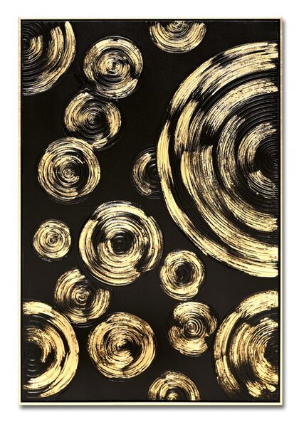 Obraz v rámu GOLDEN ECLIPSE B - ručně malovaný 62x92cm