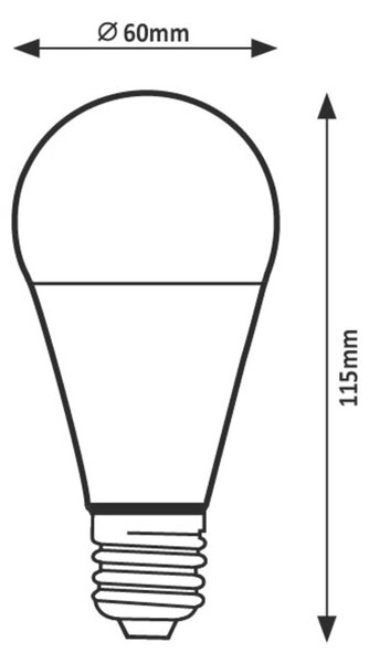 Rabalux SMD LED žárovka A60 10W E27 1055Lm 6500K