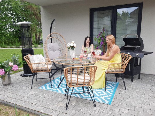 Set zahradního nábytku ORLENA hnědý ABI7503