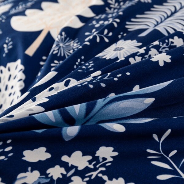 Povlečení z mikrovlákna INDIGO BLOOM modré Rozměr povlečení: 2 ks 70 x 90 cm | 200 x 220 cm