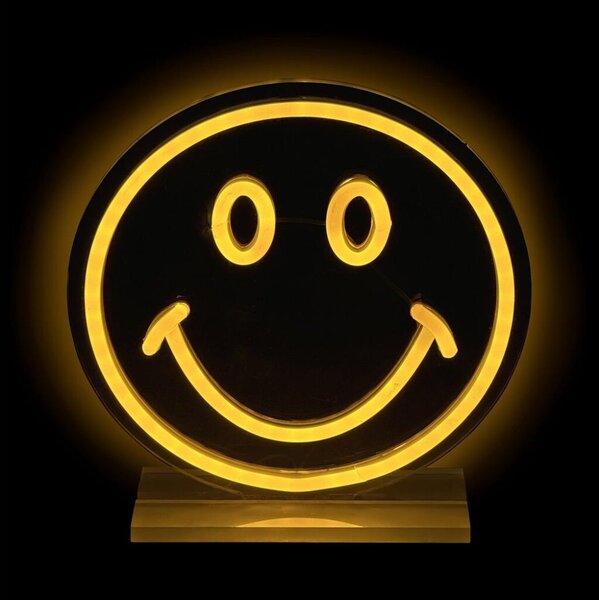 2Kids Toys - LED Neonová stolní dekorace LED/5W/USB smajlík