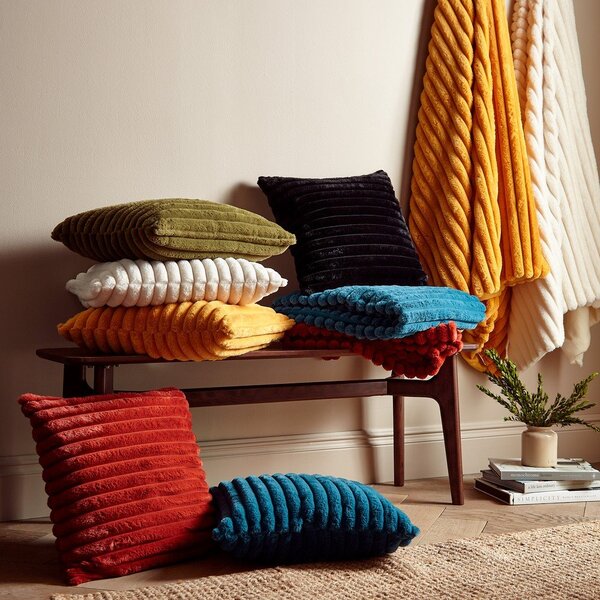 Dekorační polštář 45x45 cm Cosy Ribbed – Catherine Lansfield