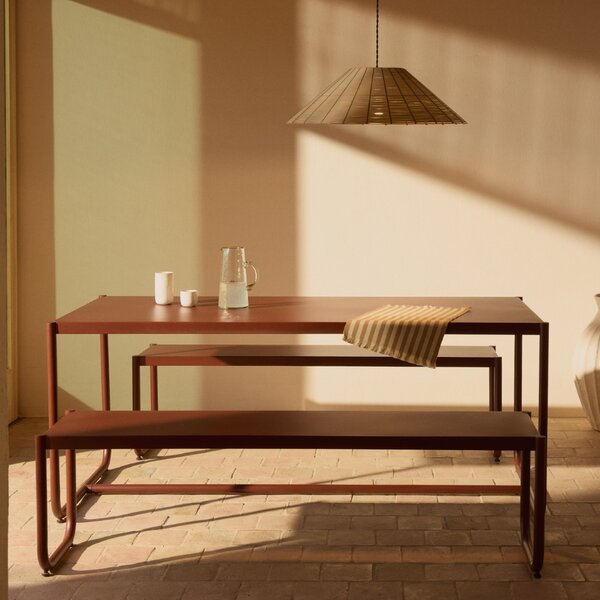 Kave Home Žluto-bílý set dvou prostírání Daltan 35 x 50 cm