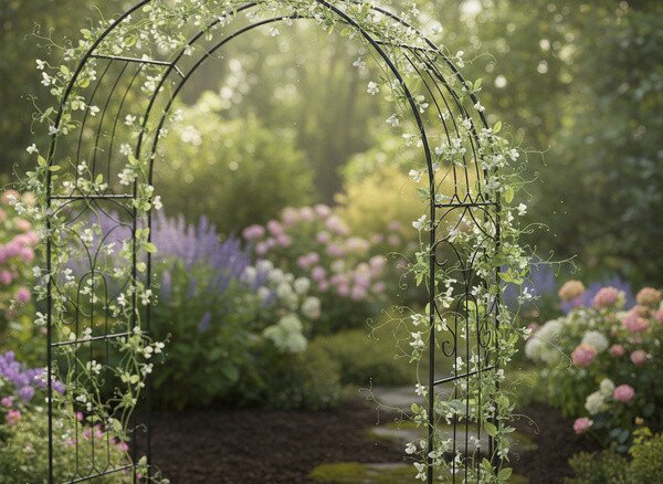 Zahradní pergola LUXE černá N4989
