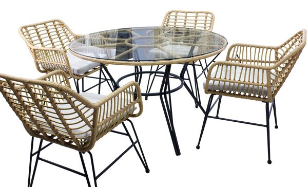 Set zahradního nábytku ORLENA hnědý ABI7503