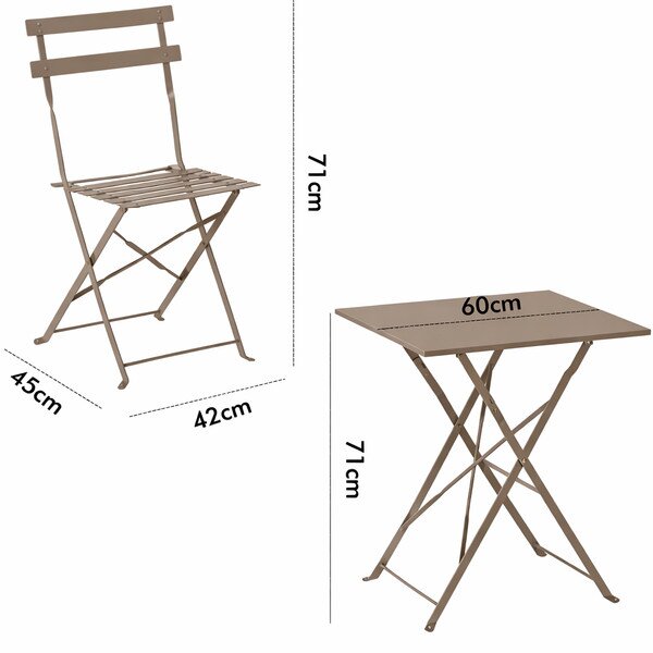 Set zahradního nábytku ALVIRA šedý GOM5165