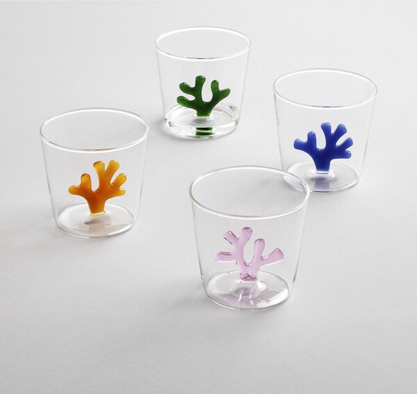 Ichendorf Milano designové sklenice na vodu Coral Reef Tumbler Lilac Coral