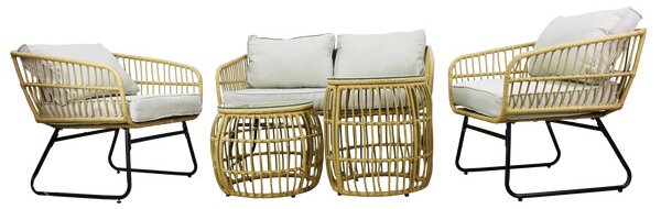 Set zahradního nábytku VIRELLA hnědý ABI7534