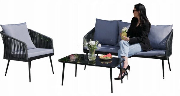 Set zahradního nábytku LINA šedý ABI8500