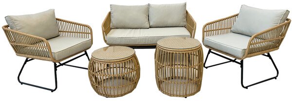 Set zahradního nábytku VIRELLA hnědý ABI7534