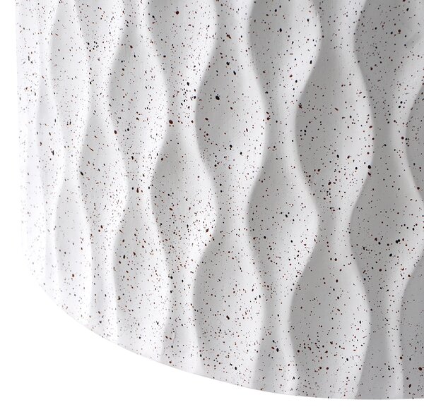 Odkládací stolek ANTELAO 37 cm 37 cm Terrazzo efekt Bílé terrazzo