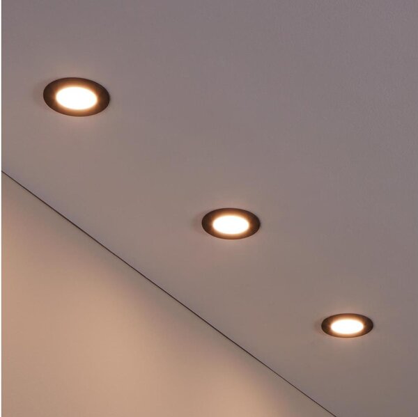 Eglo 31743- SADA 3xLED Stmívatelné svítidlo FUEVA-Z LED/2,8W/230V IP44 černá