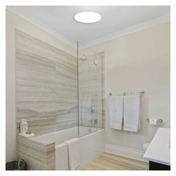 LED Koupelnové stropní svítidlo LED/15W/230V 3000/4000/5700K IP55 bílá