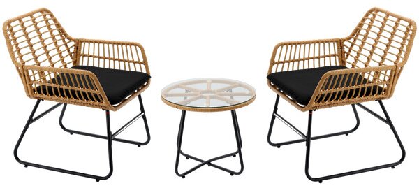 Set zahradního nábytku LORANO hnědý ABI3392