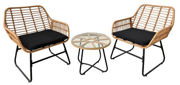 Set zahradního nábytku LORANO hnědý ABI3392