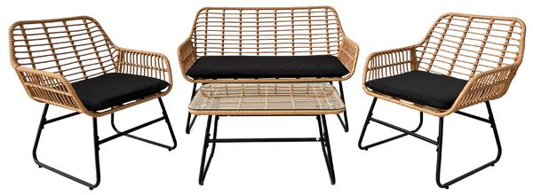 Set zahradního nábytku LORANO hnědý ABI3415