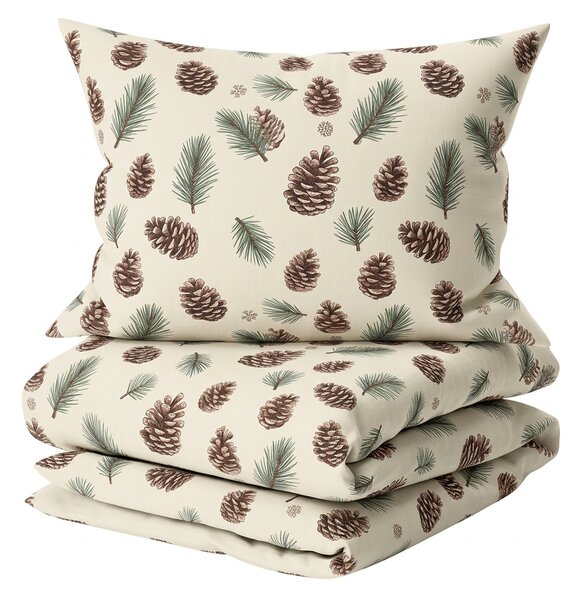 Bavlněné povlečení PINE CONES barevné Rozměr povlečení: 70 x 90 cm | 140 x 200 cm
