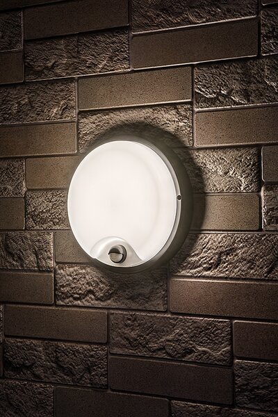 Rabalux LONATO LED Venkovní nástěnné svítidlo se senzorem 18W/230V IP65, černá barva