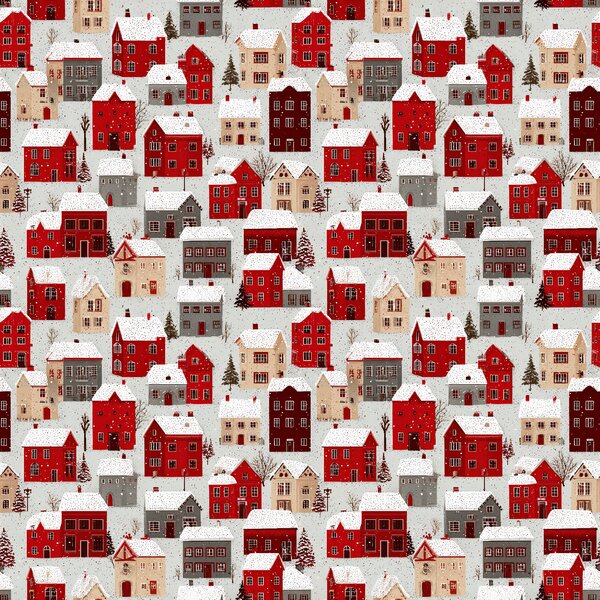 Bavlněné povlečení MERRY VILLAGE barevné Rozměr povlečení: 70 x 90 cm | 140 x 200 cm