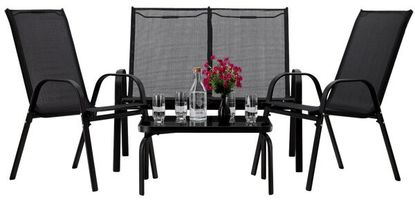 Set zahradního nábytku ZAFIRO černý NEO6397