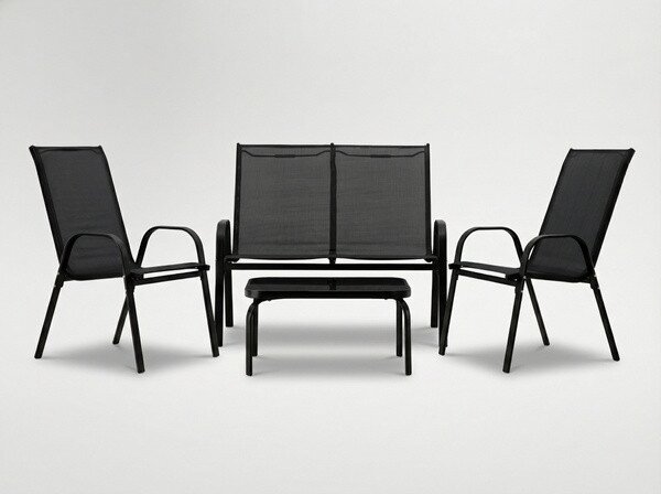 Set zahradního nábytku ZAFIRO černý NEO6397