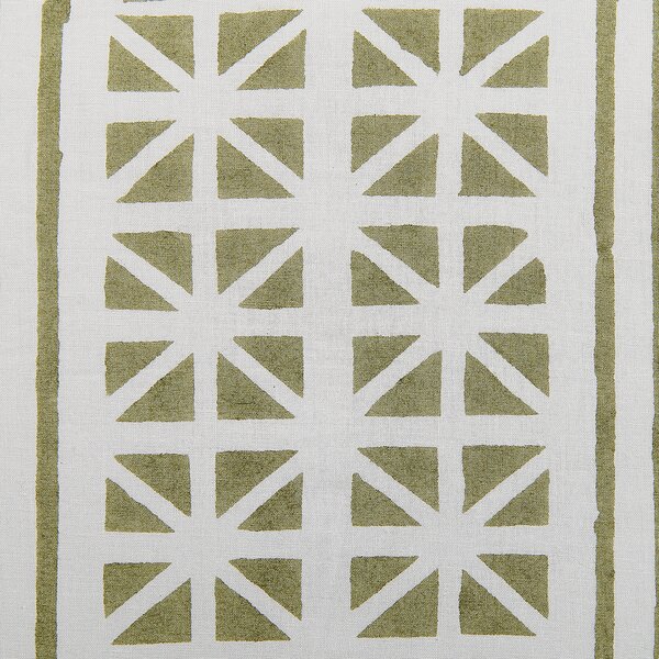 Sada 2 dekorativních polštářů SYRINGA Bavlna 45 x 45 cm Zelená Geometrický vzor