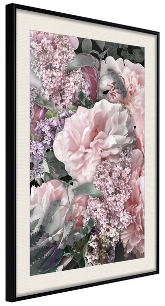 Artgeist Floral Life Velikosti (šířkaxvýška): 40x60, Finální vzhled: Černý rám s paspartou