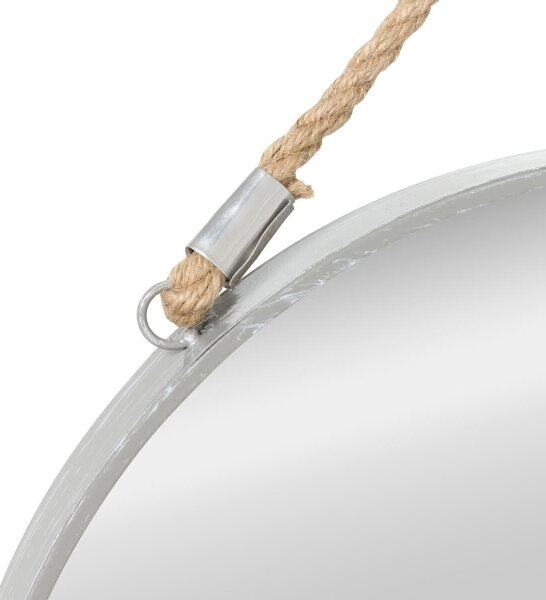 Atmosphera - Nástěnné zrcadlo EDEN pr. 38 cm stříbrná