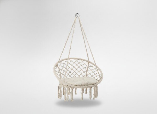 Závěsné křeslo BOHO béžové HAM5288