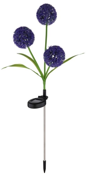Globo 33599P - LED Solární svítidlo SOLAR 3xLED/0,06W/3V 5000K IP44 fialová