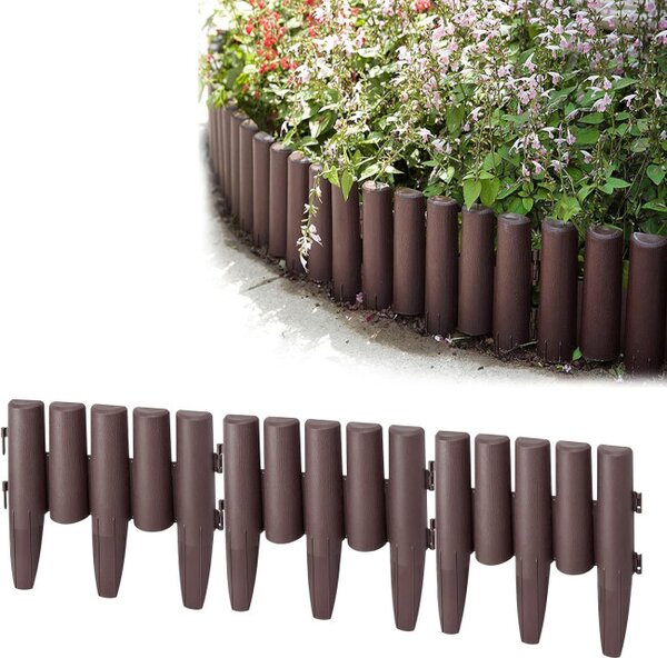 Zahradní palisáda RIBERA hnědá 280 cm