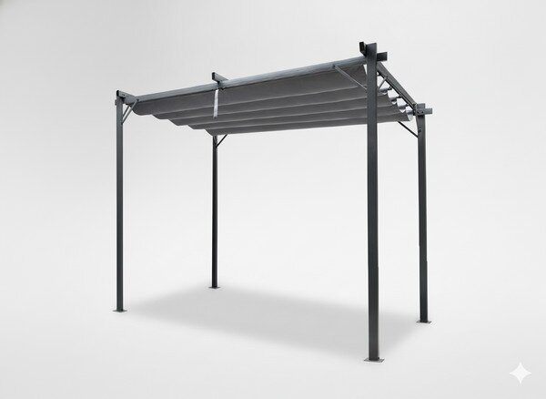 Zahradní pergola SOTE šedá TUN5699 - 300x300x230 cm