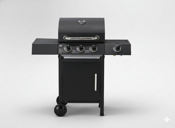 Zahradní plynový gril INFERNO černý BBQ8069