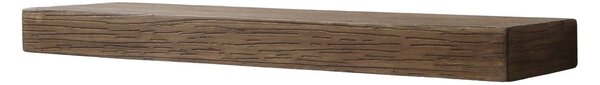 Hnědá antik dřevěná nástěnná polička Sven - 60*18*5 cm - Chic Antique