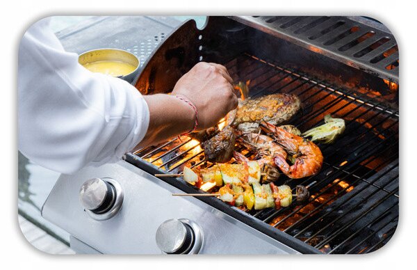 Zahradní plynový gril INFERNO černý BBQ8069