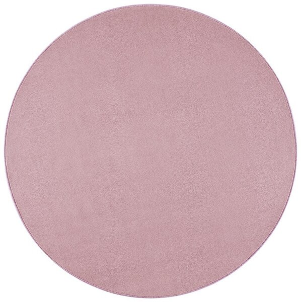 Hanse Home, Jednobarevní kusový koberec Nasty 104446 Light-Rose | Růžová Typ: kulatý 133 cm