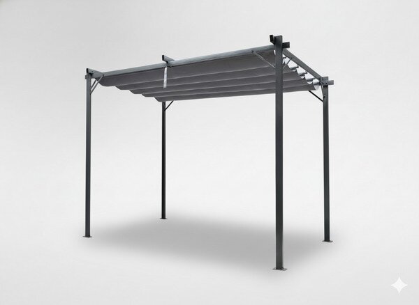 Zahradní pergola NEXUS šedá TUN5682 - 300x300x230 cm