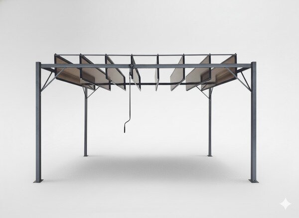 Zahradní pergola MAVE hnědá TUN4023 - 300x400x220 cm