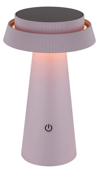 Globo 36624P - LED Stmívatelná solární dotyková lampa LED/4W/3,7W IP54 růžová