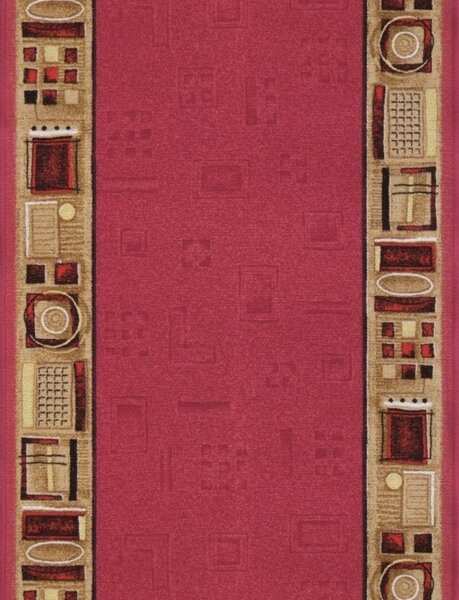 Associated Weavers, Protiskluzový běhoun na míru Jena 10, šíře 67 cm, červená, chodba / předsíň