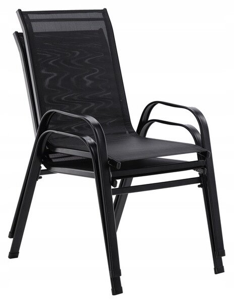 Set zahradních židlí BAR černé TIH1625 (2 ks)