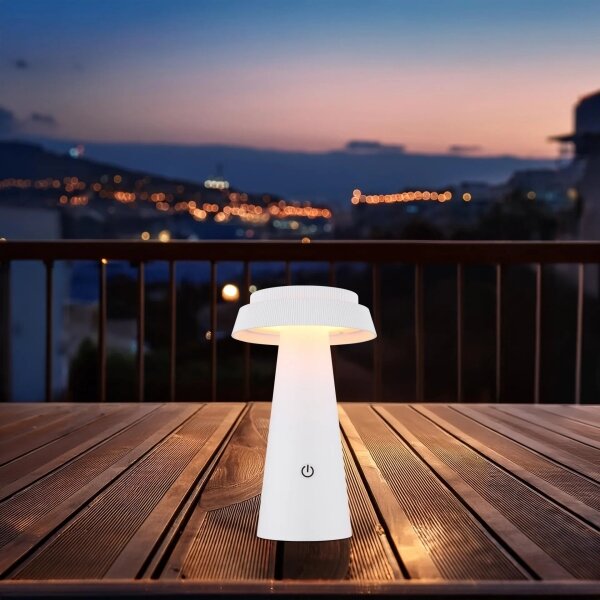 Globo 36624W - LED Stmívatelná solární dotyková lampa LED/4W/3,7W IP54 bílá