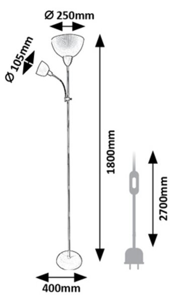 Rabalux ACTION PRO stojací lampa 74103