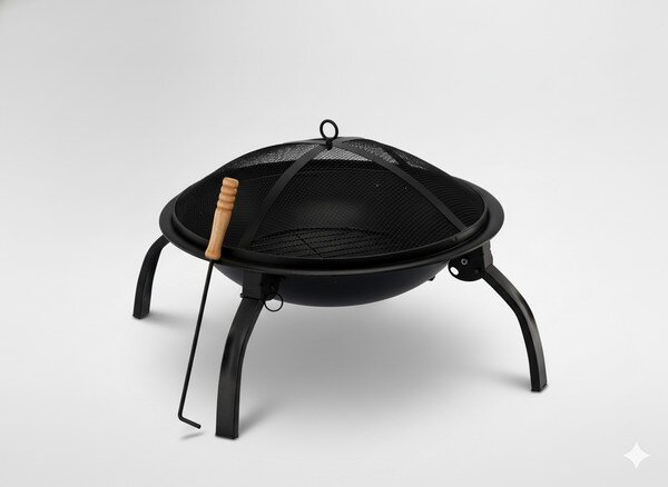 Zahradní ohniště MAXE černé BBQ5344